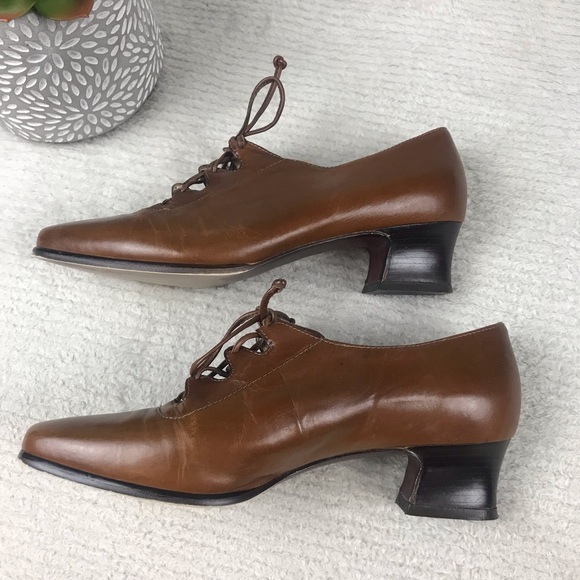 VTG Enzo Angiolini Lace Up Leather Shoes - Picture 3 of 7